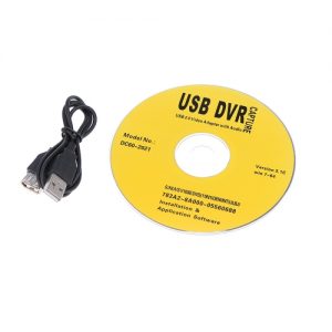 Portable Easier CAP USB 2.0 Video & Audio Capture Card Adapter Composite RCA Input for TV DVD VHS