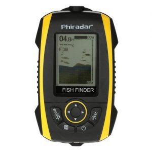 Portable Fish Finder LCD Display Sonar Sensor Transducer Fishfinder Fish Alarm Depth Indicator Fishing Finder Outdoor Electronic Fishing Tool Equipment