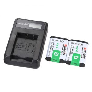 Portable LED Power Charger with 2pcs 1450mAh NP-BX1 Rechargeable Li-ion Lithium Batteries for Sony DSC Series Cybershot Digital Camera Camcorder