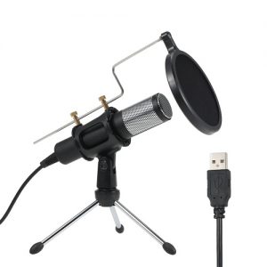 Professional Condenser Microphone USB Home Studio Podcast Vocal Recording Microphones