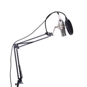 Professional Studio Broadcasting Recording Condenser Microphone Mic Kit Set