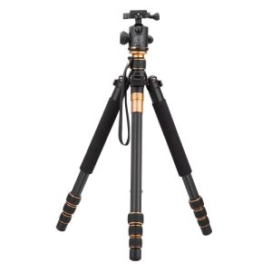 QZSD Q999C Pro Tripod Monopod Carbon Fiber Ball Head Portable Detachable Changeable Traveling for SLR Camera DSLR Camcorder