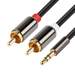 RCA Audio Cable 3.5 to Dual RCA Audio Cable 2 RCA Male Head to 3.5mm Audio Male Head RCA AUX Cable for Laptop MP3 Smartphone Tablet PC Amplifier Speaker Home Theater HDTV DVD 10 Feet