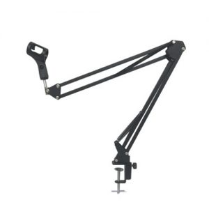 Removable Cantilever Stand Adjustable Wall Hanging Microphone Suspension Arm Clip Holder Table Mounting Clamp