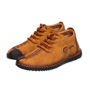 Retro Breathable Velvet Warm Winter Casual Leather Shoes