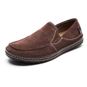 Retro Color Slip On Casual Shoes For Men