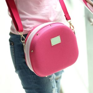 Rose Camera Bag Hamburger Shape Bag Single-shoulder Bag with Large Volume for Fujifilm Mini7s/25/50s/55/90 Cameras