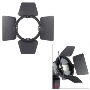 SGA-BD4 Four-leaf Speedlite Flash Light Photography Barndoor Accessory for Nikon Canon Yongnuo Godox Sigma Andoer Neewer Vivitar Speedlight Universal Mount