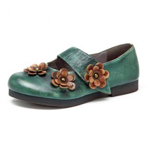 SOCOFY Retro Soft Flat Shoes