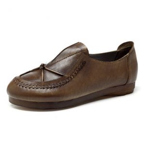 SOCOFY Retro Soft Flat Shoes