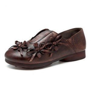 SOCOFY Retro Soft Flat Shoes