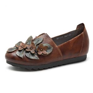 SOCOFY Retro Soft Flat Shoes