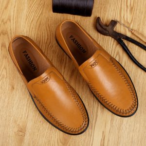 Season A Casual Men's Leather Shoes Peas Shoes Soft Bottom Business Men's Shoes New Generation