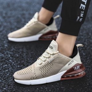 Season Air Cushion Sports Shoes 270 Men's Breathable Mesh Shoes Green Trend Shock Absorption Large Size Men's Shoes