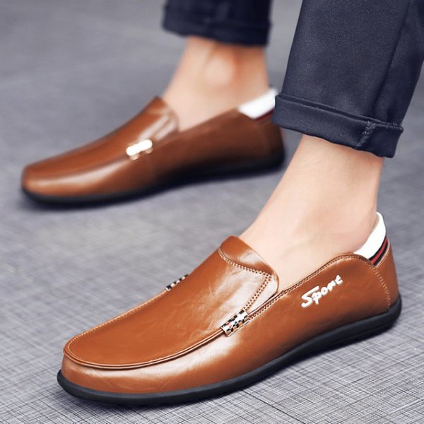 Season Business Peas Driving Shoes Leather Men's Shoes Wild Trend Casual Shoes