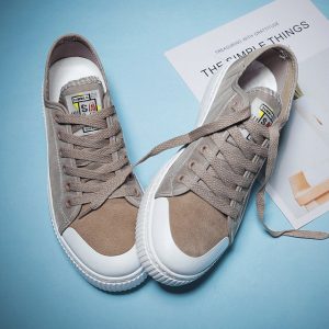 Season Canvas Shoes Men's Shoes Hong Kong Casual Shoes Shoes Retro Tide Shoes Low To Help Students Wild Ins Shoes Men