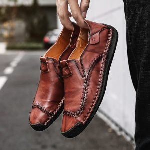 Season Men's Leather Shoes, Feet, Casual Peas Shoes, Men's Shoes, Large Size Men's Shoes