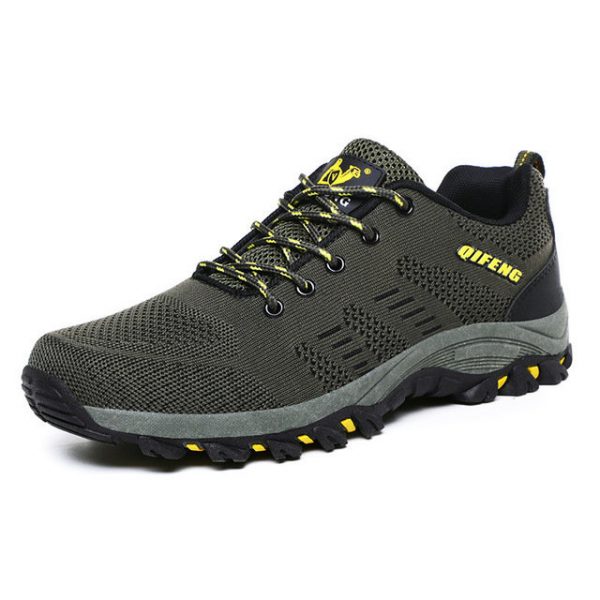 Season Men's Shoes Breathable New Mesh Shoes Hiking Shoes Men's Outdoor Leisure Flying Woven Sports Mesh Shoes Tide Shoe