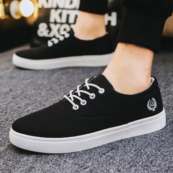 Season Men's Shoes Men's Casual Shoes Men's Tide Shoes Youth Breathable Shoes Students Canvas Shoes