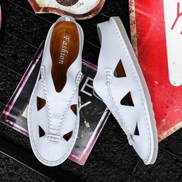 Season New Men's Sandals Trend Baotou Beach Shoes Casual Shoes Men's Youth Soft Bottom Breathable Sandals And Slippers