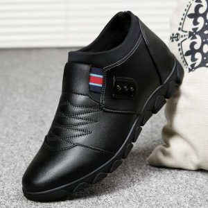 Season New Men's Shoes Fashion Casual Leather Shoes Set In The Foot Increased Shoes Round Head Breathable Single Shoes G