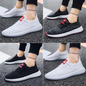 Season New Men's Shoes Flying Woven Sports Shoes Men's Trend Casual Shoes Men's Sports Wind Single Shoes