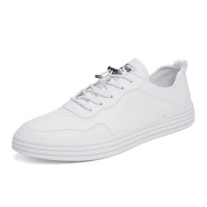 Season New Men's Shoes, Microfiber, Green, Trend, Small White Shoes, Fashion, Leisure, Comfortable Sports Shoes