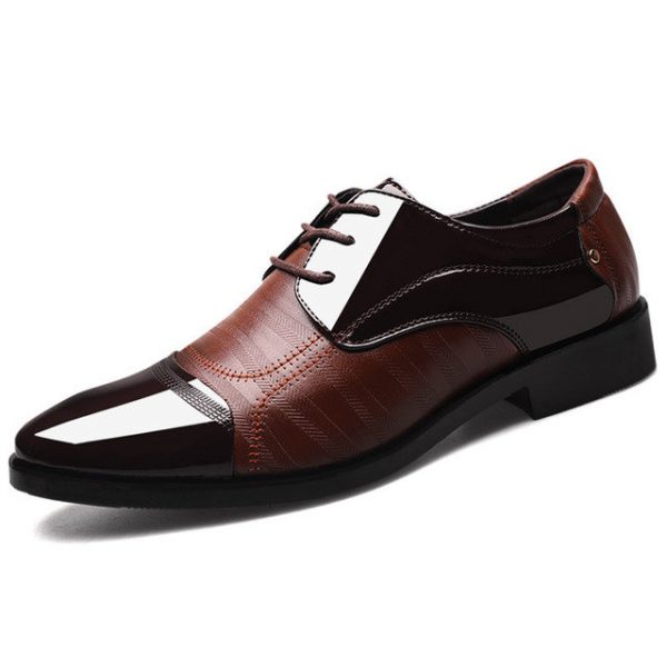 Season New One Men's Business Dress Large Size Shoes Fashion Baita Wedding Shoes Leather Shoes