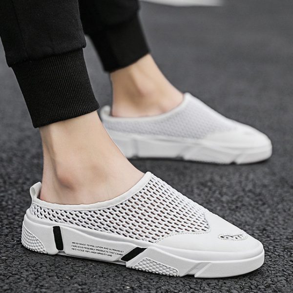 Season New Opening Smile Travel Men's Sports Sandals Breathable Hollow Mesh Men's Shoes Outdoor Casual Shoes