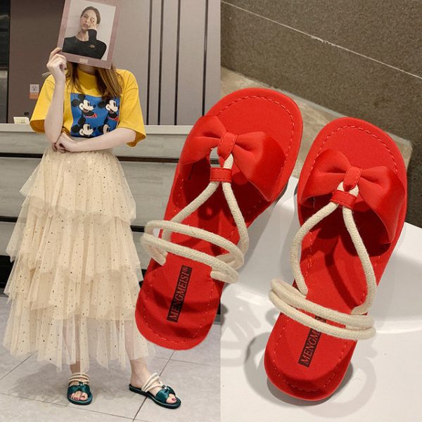 Season New Personality Fashion Wild Comfortable Trend Temperament Flat Bottom Sandals And Slippers Two Women's Shoes Tid