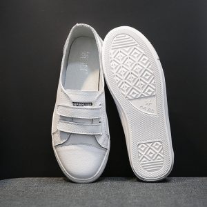 Season New Small White Shoes Female Wild One Pedal Women's Shoes Leather White Shoes