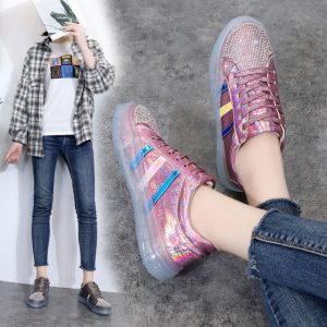 Season New Ulzzang Harajuku Colorful Student Shoes Women's Wild Ins Flat Shoes Tide