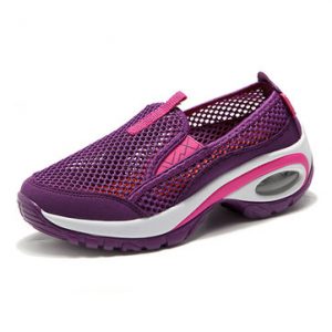 Shock Absorption Mesh Platform Casual Shoes