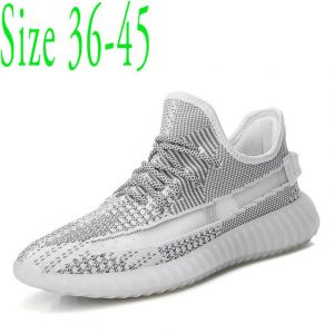 Shopee Reflective Flying Woven Breathable Couple Coconut Daytime Black Warrior Casual Shoes Men's White Shoes A Pedal