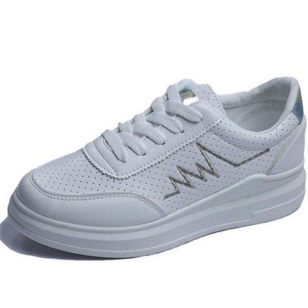 Small White Shoes Women's Models Wild Base Flat Season Breathable Casual White Shoes Students Tide Board Shoes Foreign G