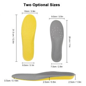 Soft Insoles Professional Cushion Foot Care Shoe Inserts Pad Shoe Gel Cool Deodorant Orthotic Silicone Insoles