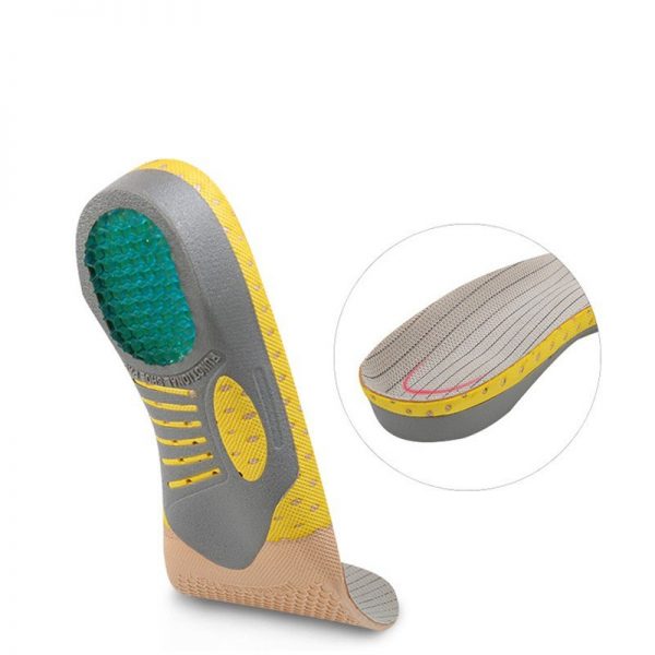 Sports Orthopedic Insoles Pain Relief Shock Absorption Arch Support Running Breathable Shoe Pad