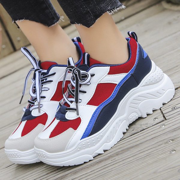 Sports Shoes Female Ulzzang Harajuku Wild Net Red Old Shoes New Casual Increase White Shoes