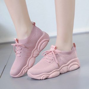 Sports Shoes Season New Breathable Mesh Running Wild Old Fashion Popular White Tide Shoes Mesh Shoes Women's Shoes