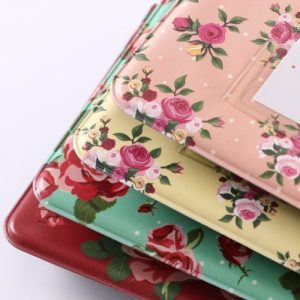 Standard 3in Centerfold Photo Album PU 64 Pockets Albums Photos Storage Case Floral Memory Souvenir