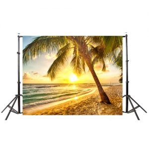 Summer Seascape Beach Dreamlike Haloes 3D Photography Background Screen Photo Video Photography Studio Fabric Props Backdrop