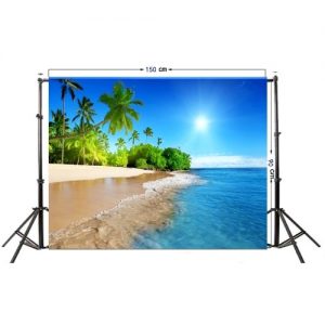 Summer Seascape Beach Dreamlike Haloes 3D Photography Background Screen Photo Video Photography Studio Fabric Props Backdrop