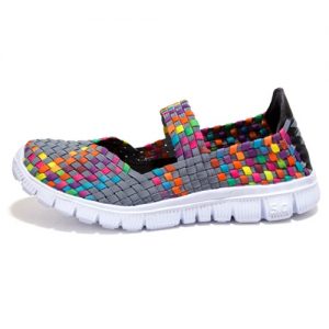 Summer Women Breathable Casual Running Weave Shoes