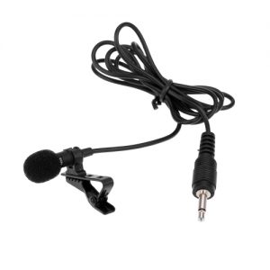 Super Lapel Lavalier Tie Clip Metal Mono Microphone 3.5mm with Collar Clip for Lound Speaker