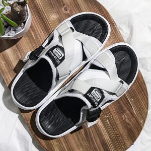 Supply Season New Word Slippers Ins Tide Male Men Drag Outdoor Non-slip Sandals Beach Shoes