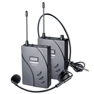 TAKSTAR UHF-938 Upgraded Version Wireless Acoustic Tour Guide Transmission System (Transmitter + Receiver) 50m Effective Range 432.5-433.5/ 433-434MHZ with Microphone Earphone