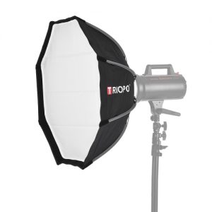 TRIOPO 65cm Foldable 8-Pole Octagon Softbox with Soft Cloth Carrying Bag Bowens Mount for Studio Strobe Flash Light