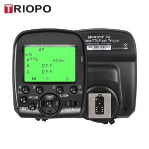 TRIOPO G1 Dual TTL Wireless Trigger with Widescreen LCD Display 1/8000s HSS 2.4G Wireless Transmission 16 Channels for Canon Nikon Series Cameras