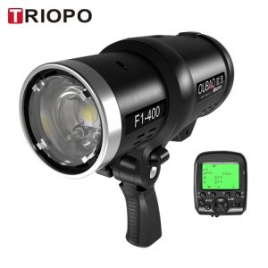 TRIOPO Oubao F1-400 400W 1/8000s High Speed Sync Outdoor Flash Strobe Light 5600K for Canon Nikon Cameras with 2.4G Wireless Trigger and Rechargeable Li-ion Battery with Bowens Mount