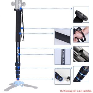 Telescopic Adjustable Portable 5-section Monopod